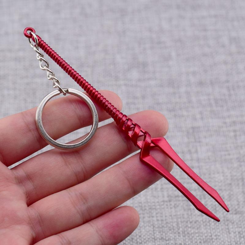 Evangelion Spear of Longinus Keychain Action Figure 12cm Backpack Pendant Creativity Motorcycle Car Key Ring Accessories Gift
