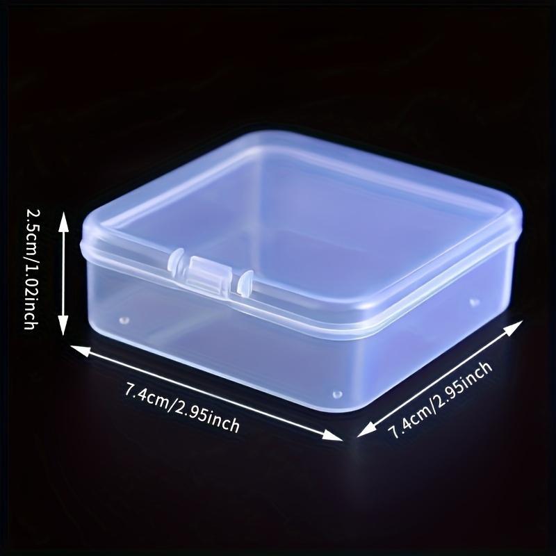 Clear Storage Box, 5 Counts Mini Portable Sticker Packs Storage Box, Desk Organizer for Sticker, Stationery, Office Supplies, Home Organizer
