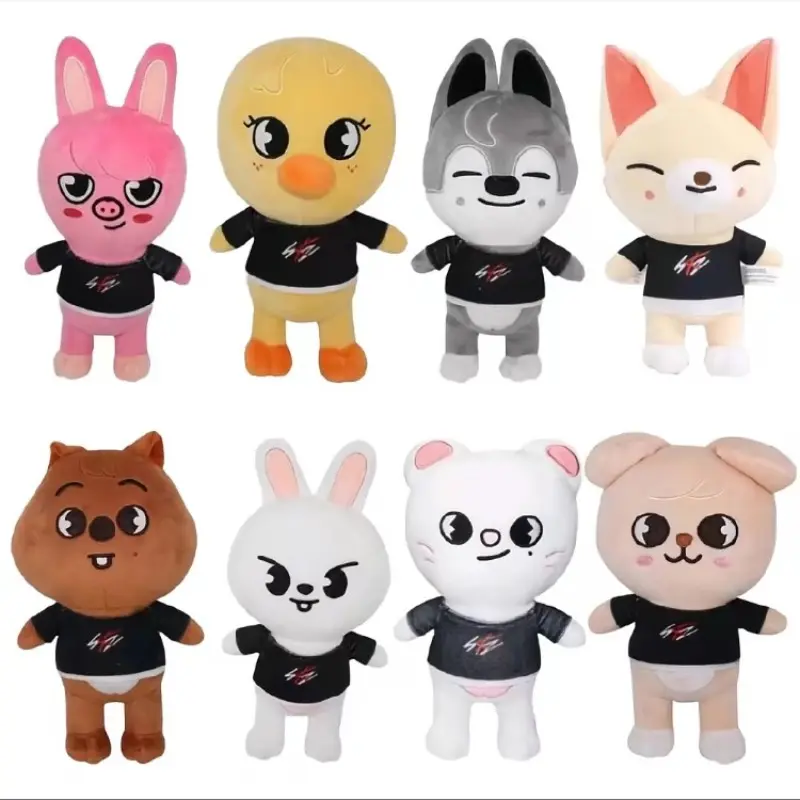Skz Kpop Plush Toy, Cute Stuffed Animal, 1PC Unisex Design, No Battery Required, Single Unit, Ideal for Collectors and Fans, Perfect Gift Option