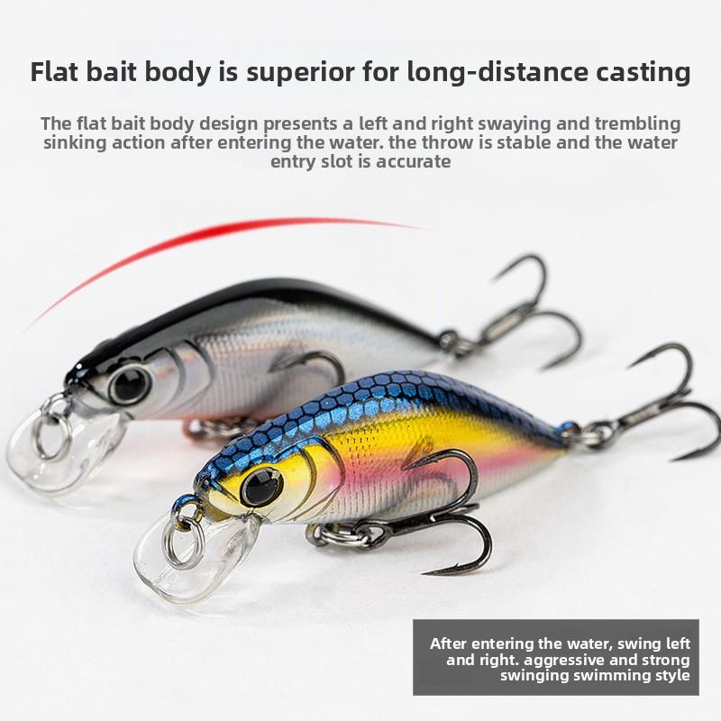 Luya bait 5 pieces(one set) submerged bait, freshwater red eye mouth bionic hard bait
