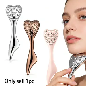 Stainless Steel Gua Sha & Face Roller, 3-In-1 Dolphin Facial Roller, Skin Care Tool for Puffiness, Wrinkles, Dark Circles, Women's Gift