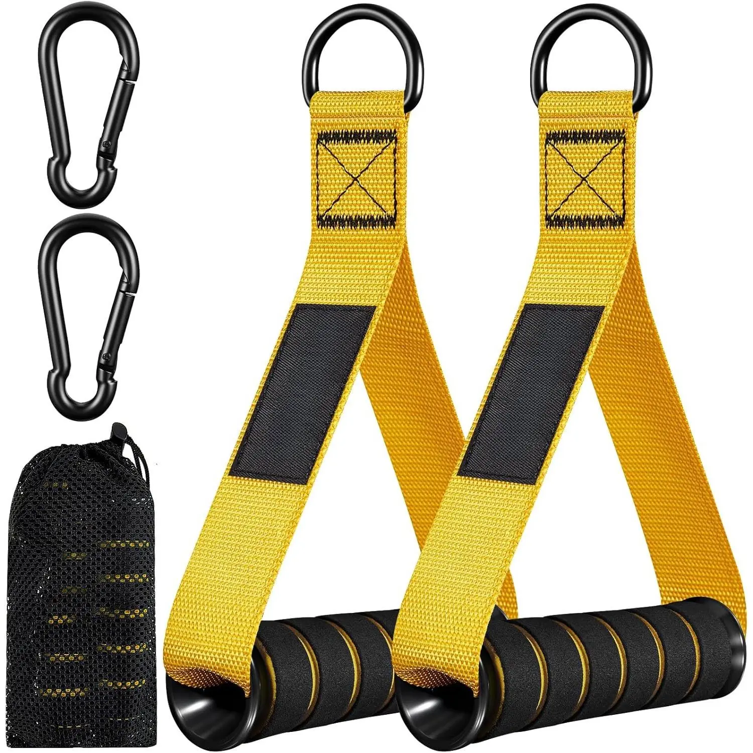 Gym Equipment,  Attachments for Gym,  Workout Equipment Machine Grip Attachments, Resistance Bands Handles for Weight Strength Trainer, Gym Heavy Duty Exercise Handle for Men