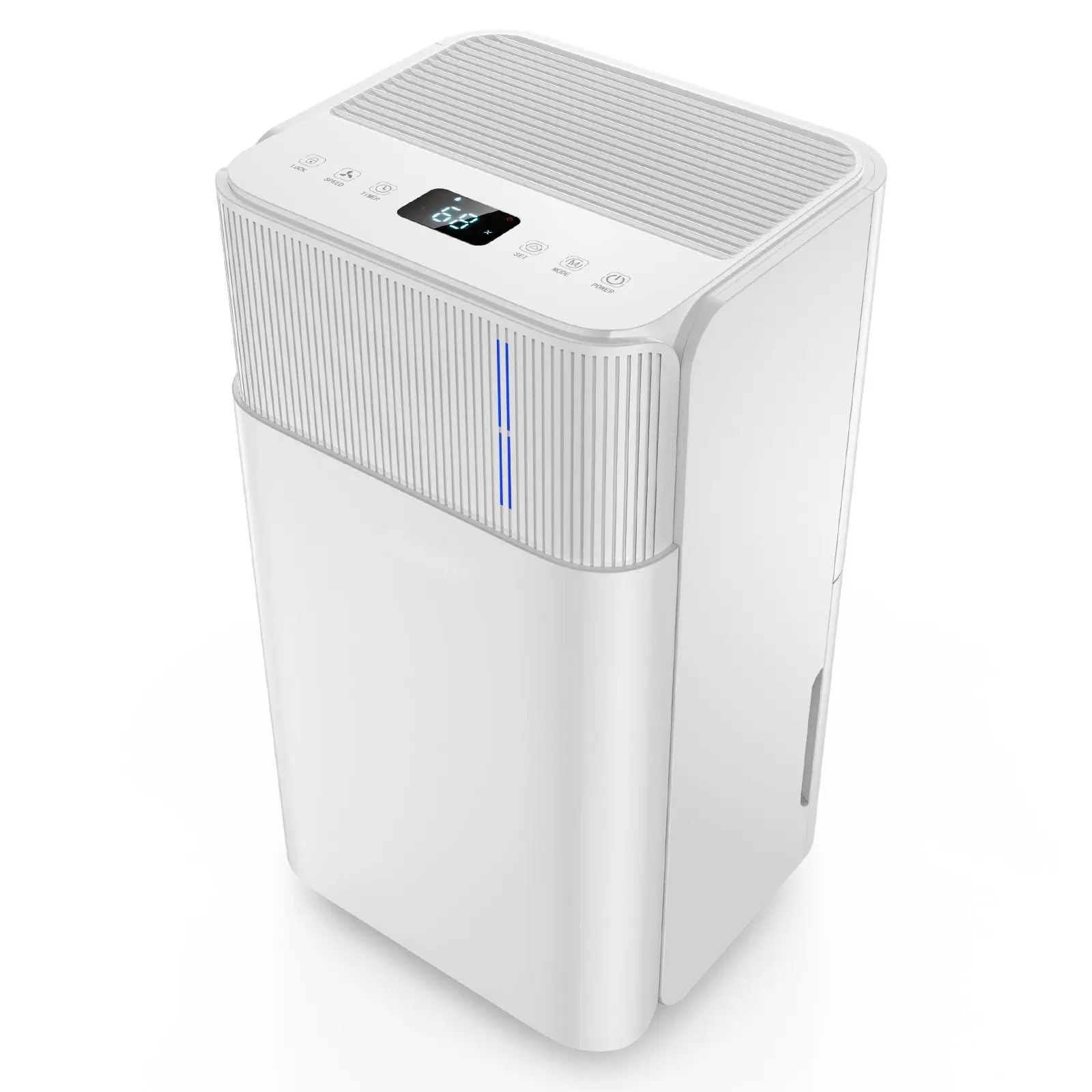 30-Pint Dehumidifier For Home And Basement, Low Noise Operation, Fast Humidity Removal For Rooms And Living Areas, Ideal For Bedrooms And Laundry Rooms, Auto Shut-Off, Continuous Drain Option, Energy Efficient Portable Design