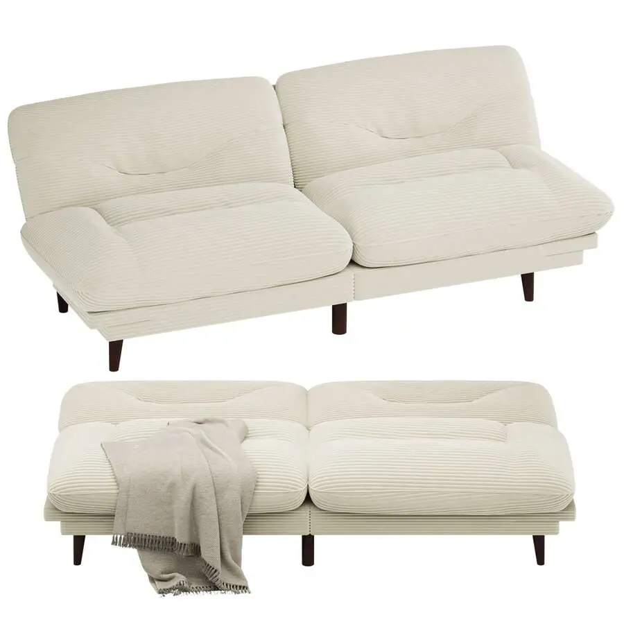 FUTTON Sofa With Adjustable Sides And Backrest, Double Seat Sofa Living Room, Bedroom And Apartment