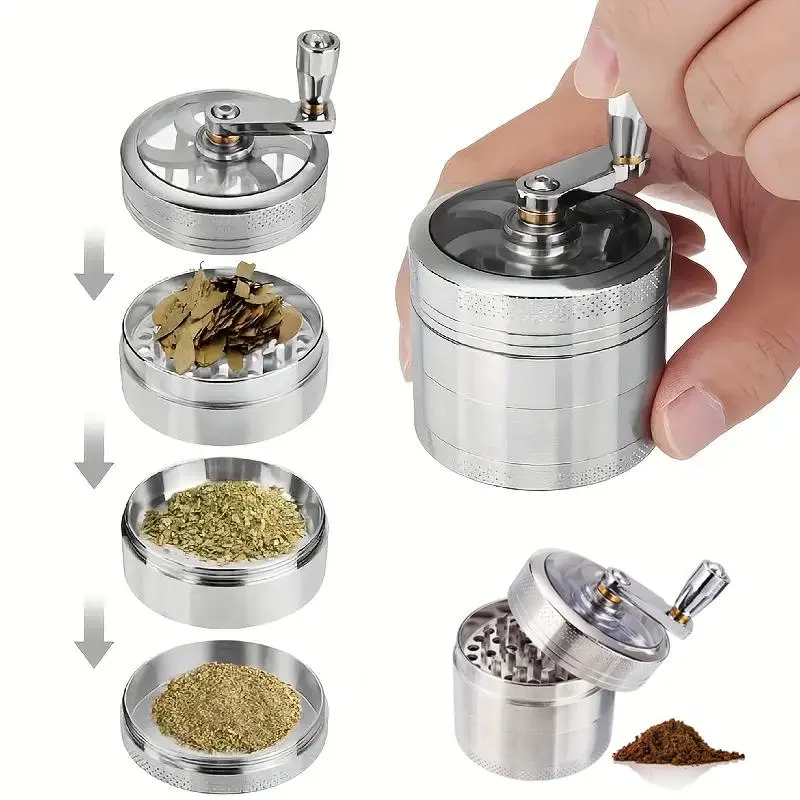 Multifunctional Coffee Nut and Hard Spice Grinder for Nutmeg Ginger Rock Salt and Peppercorn Hand Tools Crushers Kitchen Tools