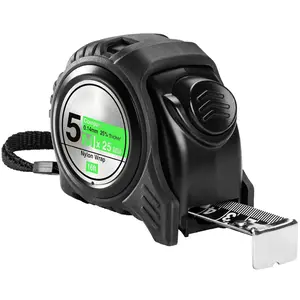 16-foot tape measure / 5m  Dual-scale metric measuring tape, automatic locking, nylon-coated tape and rubber casing, suitable for construction and woodworking