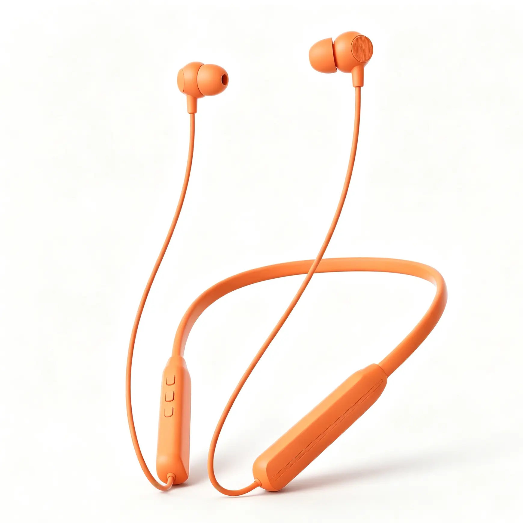 Neckband Bluetooth Earphones 5.3 Wireless Headset 38ms UltraLow Latency Sports Gaming Earbuds 72H Playback Waterproof LED Display TF Card MP3 Player for Gym Travel Music,Intelligent