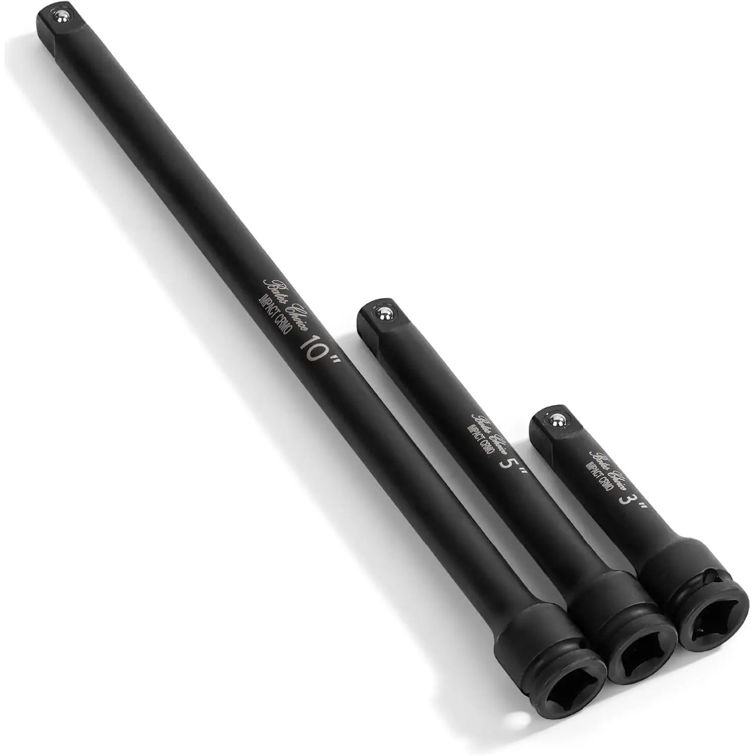 -  Extension Bar Set, 3/8" Drive, 3 Pack, 3", 5", 10", 42 CrMo Steel, 3/8  Extension Set