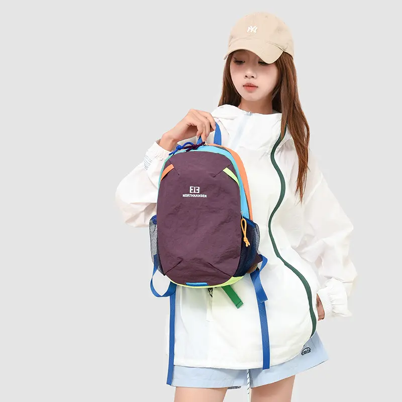 Unisex Minimalist Lightweight Anti-Splashing Outdoor Backpack for Adults with Zip, Adjustable Padded Shoulder Straps, Stain-Resistant Design, Multiple Pockets for Casual Hiking Mountaineering Sports, Wipe Clean, High-Capacity, Outdoor Enthusiasts, Adjusta