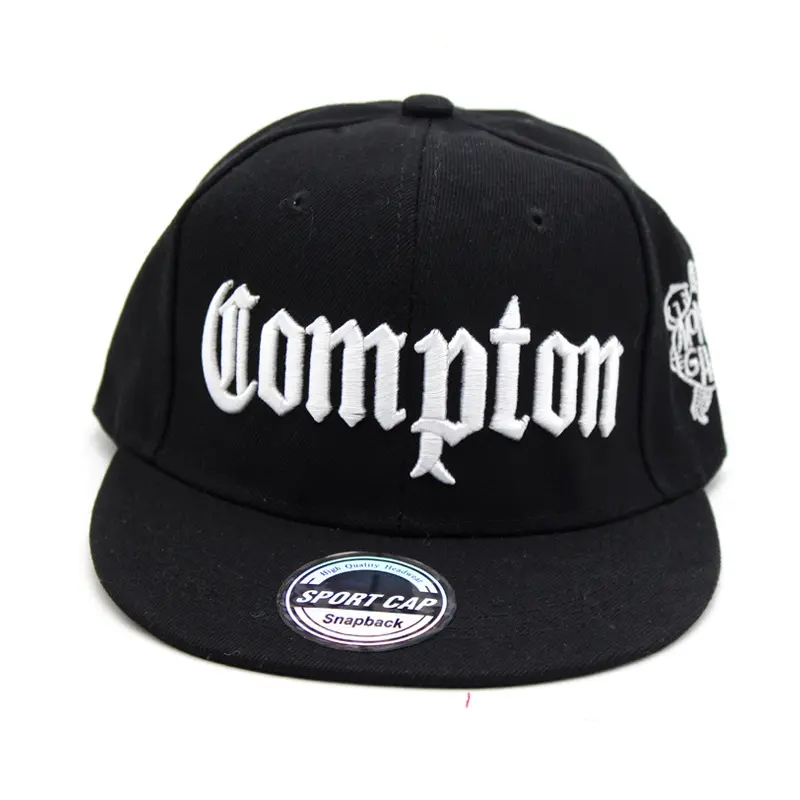 2026 Hot-Selling European and American Compton Snapback Embroidered Hip-Hop Baseball Cap for Men and Women, Flat Brim Sunshade Street Dance Hat