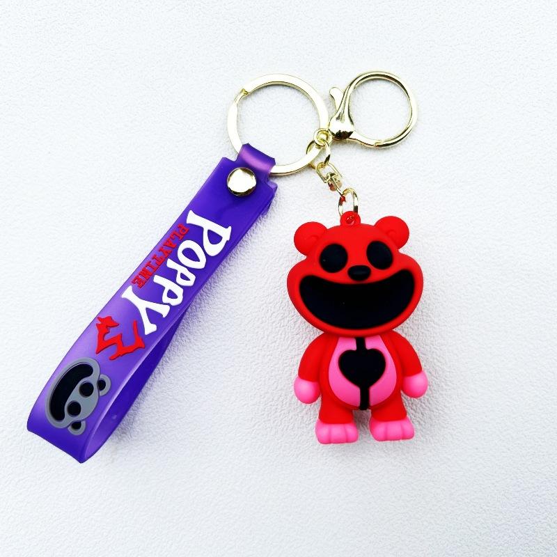 New Cross-Border Smiling Animals Poppy Keychain Smiling Critters Peripheral Pendant Cartoon Doll