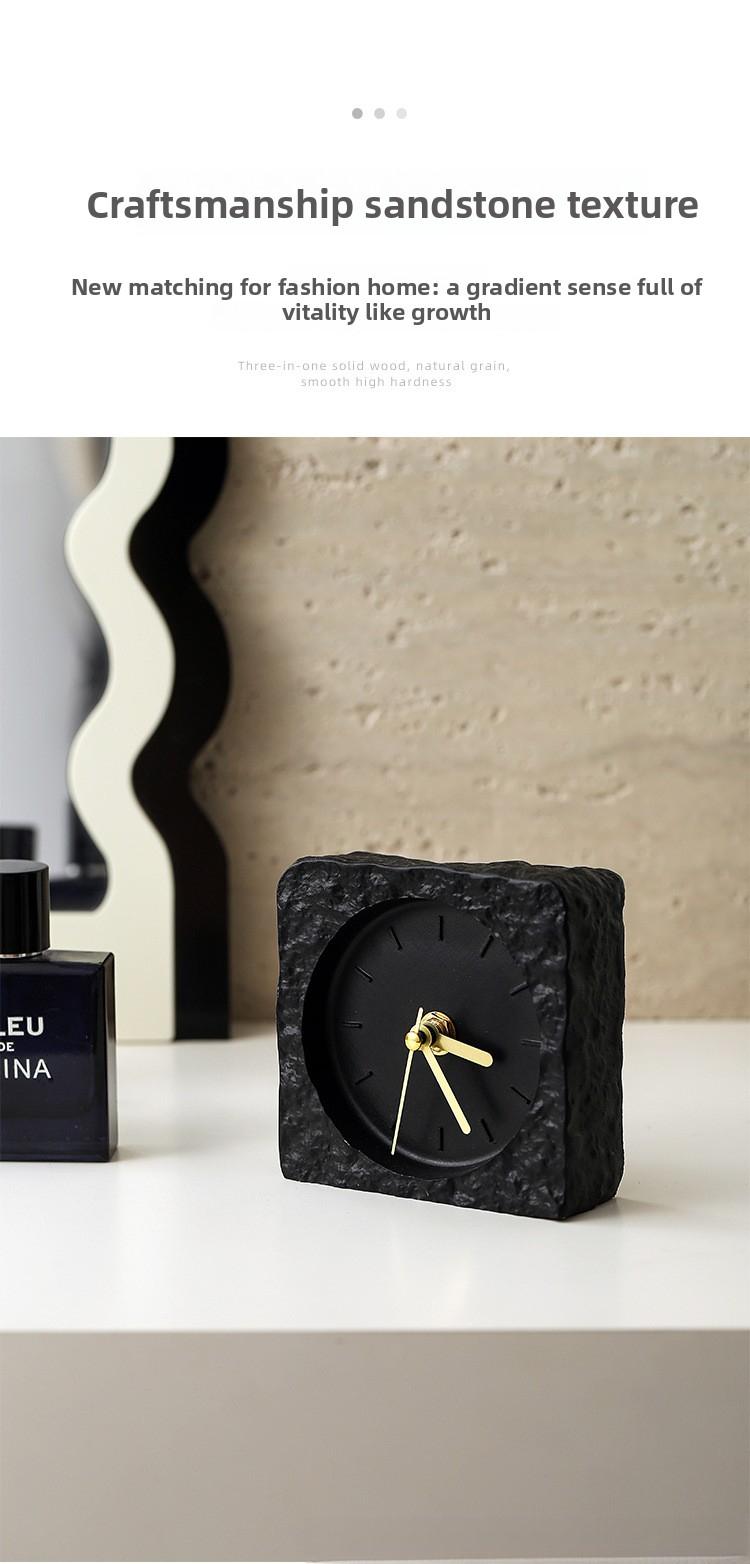 Nordic desktop ornament home decoration modern minimalist creative silent clock living room quartz clock