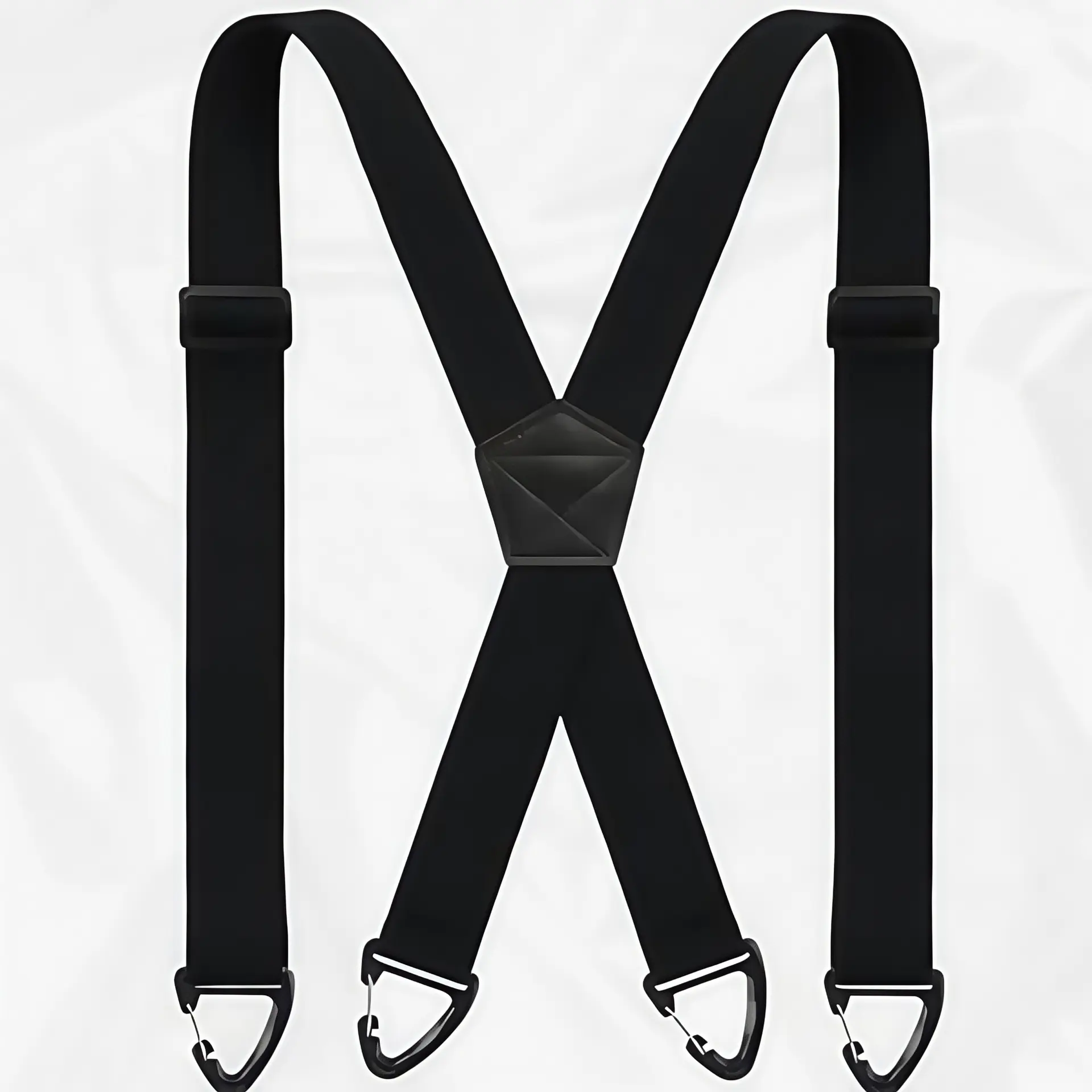X Back Hidden Suspender 1.5 Inches Under Clothing Heavy Duty Work Suspenders for Men Women