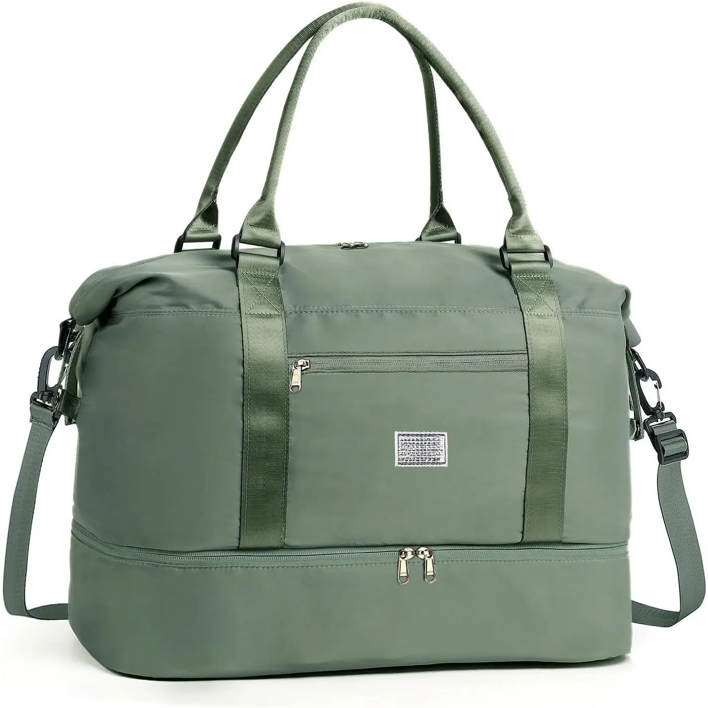 Travel Duffle Bag for Women Personal Item Travel Bag with Shoes Compartment, Weekender Overnight Bag Carry  Duffle Bag Tote Gym Bag for Travel, , , Dance, Green