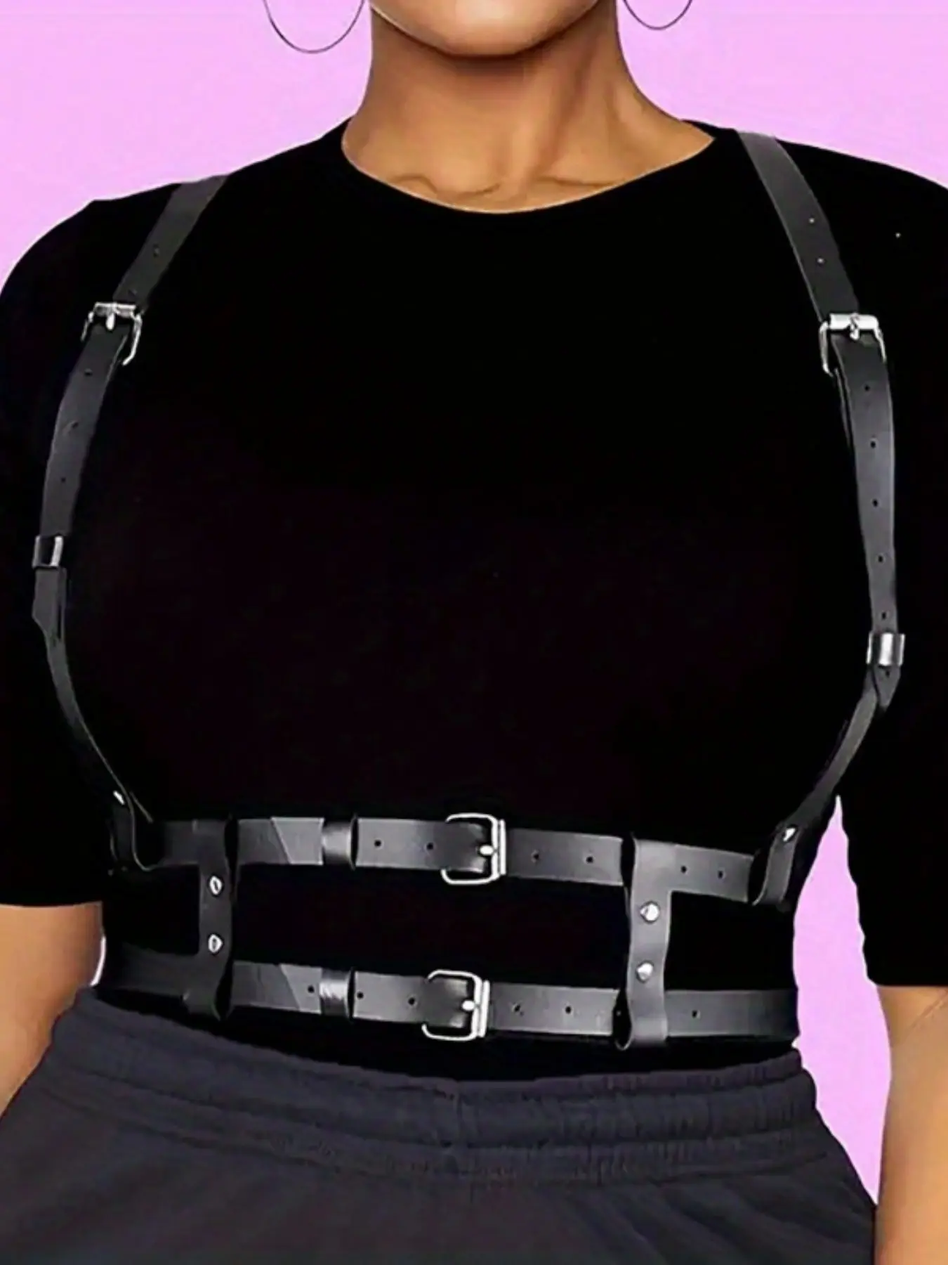 Women's PU Leather Belt, Fashionable Waistband for Outerwear & Tank Tops, All-Season Accessory, Perfect Holiday Gift