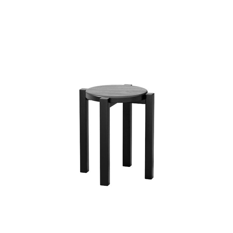 100% solid wood stackable stools set of 4, wooden stools, 18-inch stools, stacking stools, nesting tables, sturdy and durable, no installation required, top stackable round side table