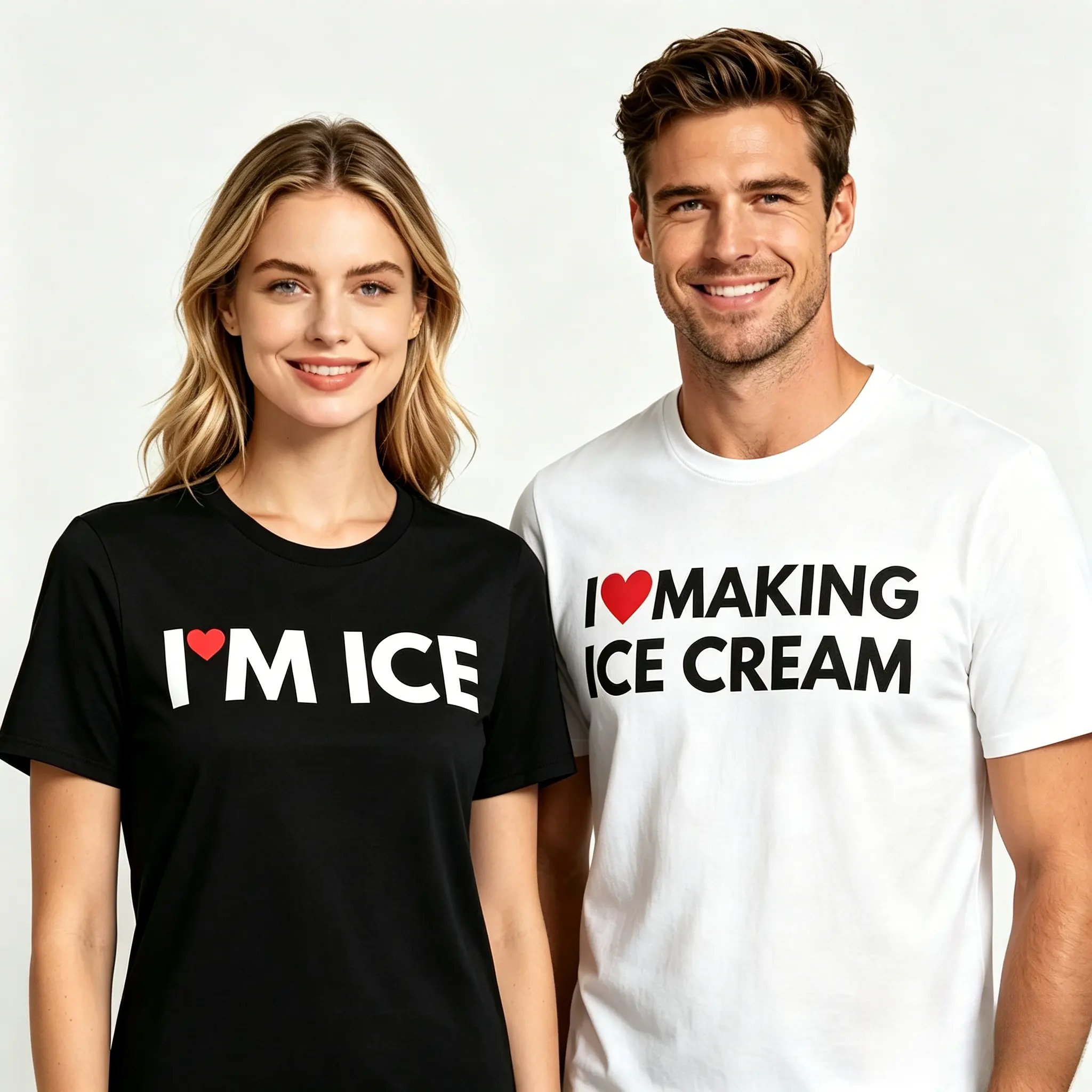 I Love Making Ice Cream & I'm Ice Giftable Shirts, Funny Matching Couple Shirts Humor Couple Shirts Boyfriend Girlfriend Matching Shirts Humor Graphic Tee Funny Couple Gift Viral TikTok Shirt His T shirt Menswear T-Shirt Soft