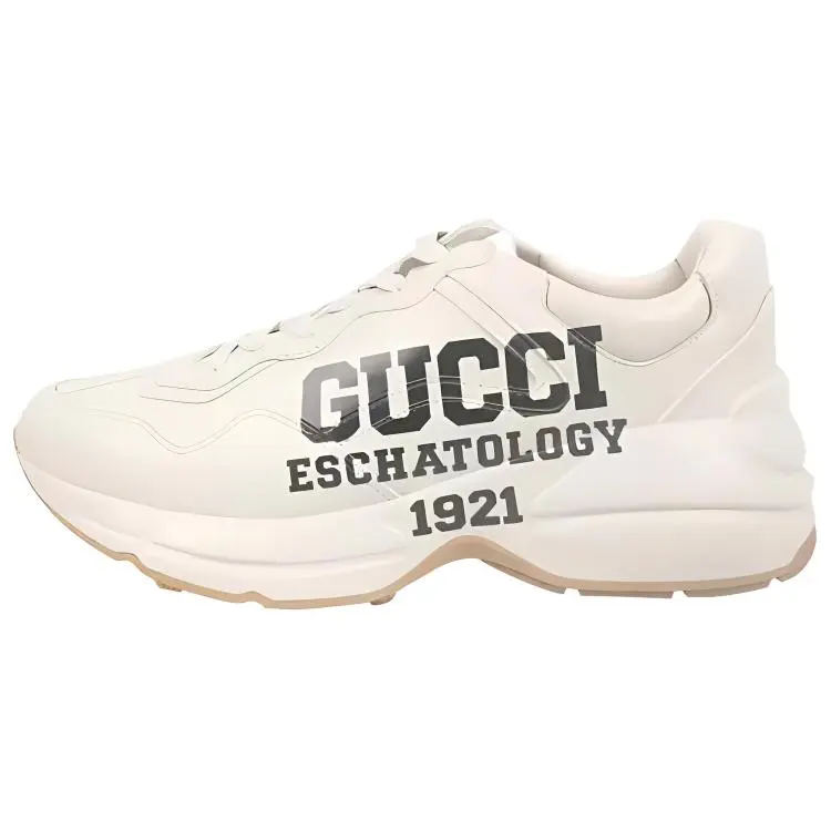 Gucci Rhyton 25 Printed Low-Top Dad Shoes for Women in Pink and Blue Verifiable, with credentials and supporting global authentication