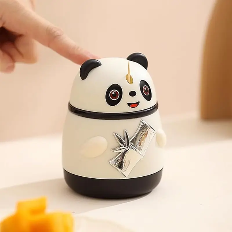2026 New Panda Cat Toothpick Holder, Creative Automatic Pop-Up Cartoon National Trend Push Rod Toothpick Bottle, Best Christmas Gift