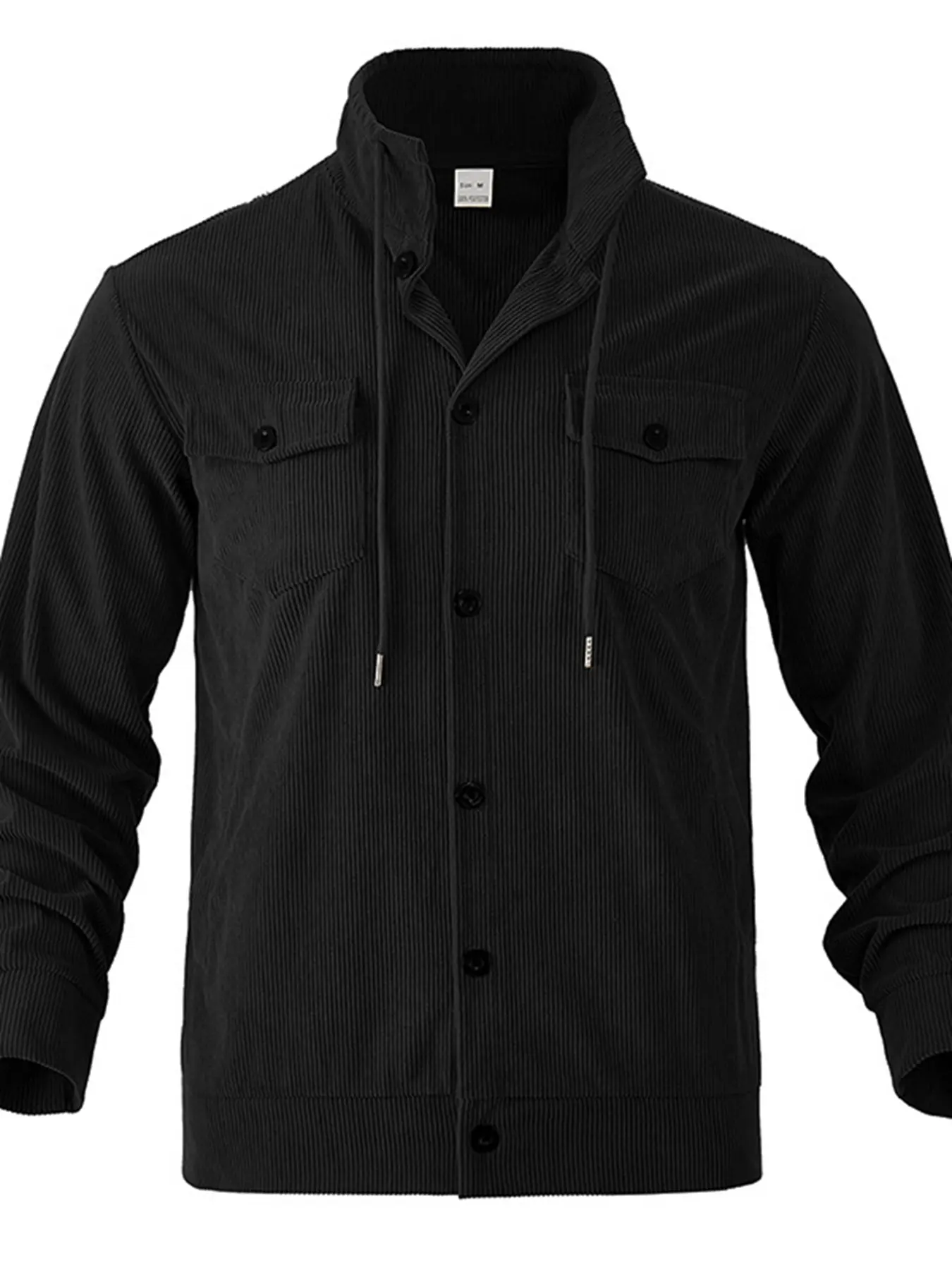 Men's Autumn Velvet Jacket, Single Button Lapel Design, Casual Long Sleeve Top, Comfortable and Stylish Outerwear for Men