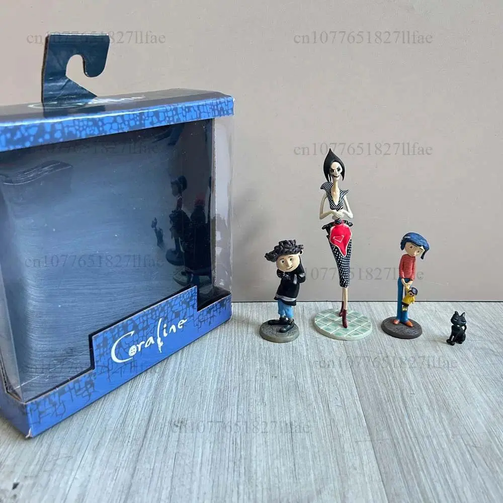 2026 hot item ﻿Coraline Boy Crooked Character Mr. Bobinski Ghost Mother Cat Scene 3-Piece Set Action Figure Model Toys Joint Movable Doll Popular toys