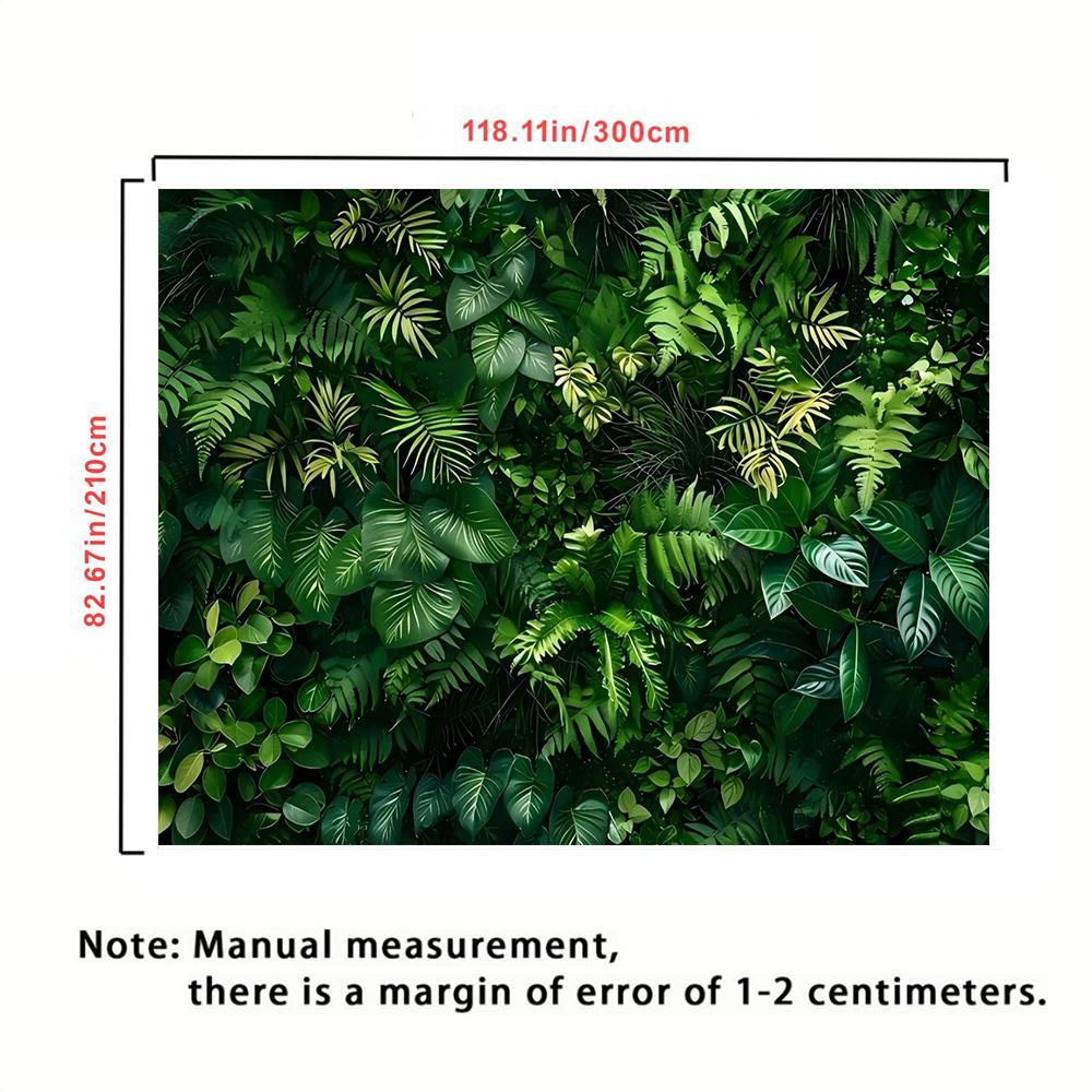 Artificial Plant Leaf Backdrop, Artificial Faux Greenery, 1 Count Lifelike Foliage Backdrop, Wall Painting Background, Studio Banner, Durable Polyester Backdrop, Photoshoot Backdrop, Party Decor Supplies