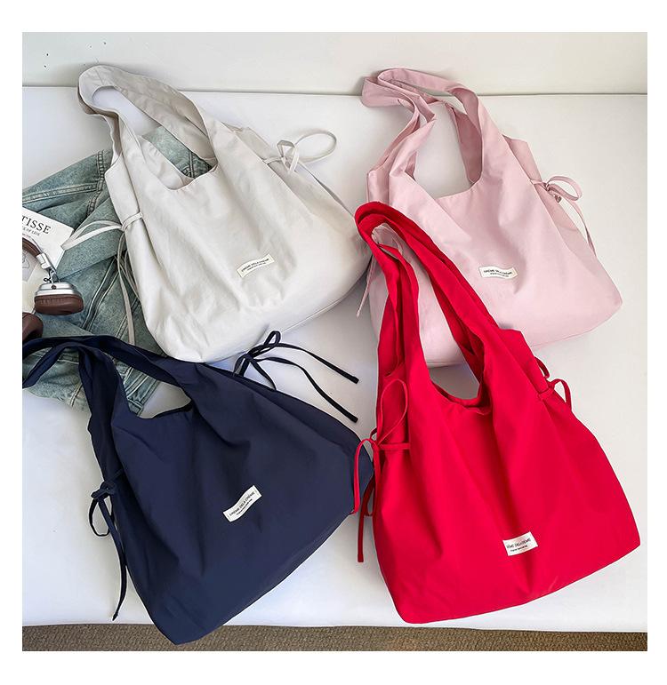 New Fashion Simple Shoulder Bag Women Large Capacity Comfortable Versatile Texture Tote Bag Simple Casual Storage Handbag