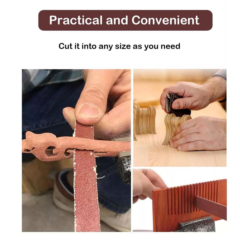 Emery Cloth Roll, 6 Grits Assorted Sand Paper, Abrasive Sandpaper Rolls, Emery Cloth for Metal, Sandpaper for Wood