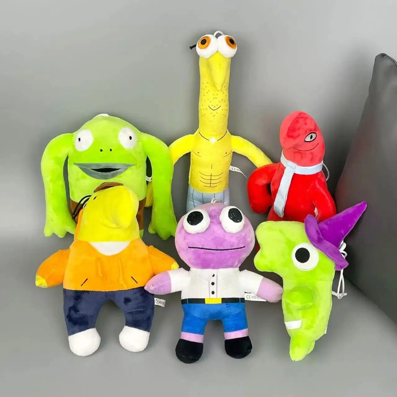 Smiling Friends Soft Plush Unisex Cute Toys - Pim, Pimling, Charlie Dompler, Monster Allan, Red Glep Stuffed Dolls for Birthday Gifts