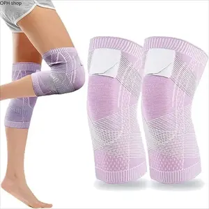 Men & Women’s 2-Pack Adjustable Knee Compression Sleeves, 3D Elastic Breathable Knee Braces with Support Straps, Soft Stabilizers for Running, Gym, Daily Wear