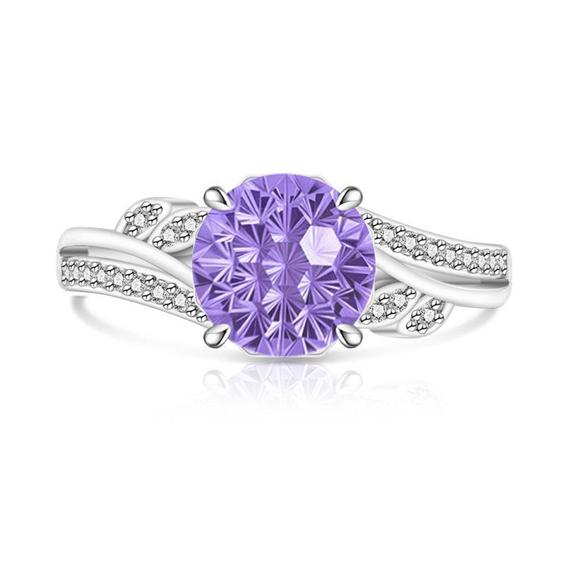 Intertwined Twisted Band Statement Ring Floral/Vine-inspired Hidden Overlap Adjustable Band (US 5-10), Spring Jewelry Sparkling Bypass Promise Ring, Cute Aesthetic Gift for Women