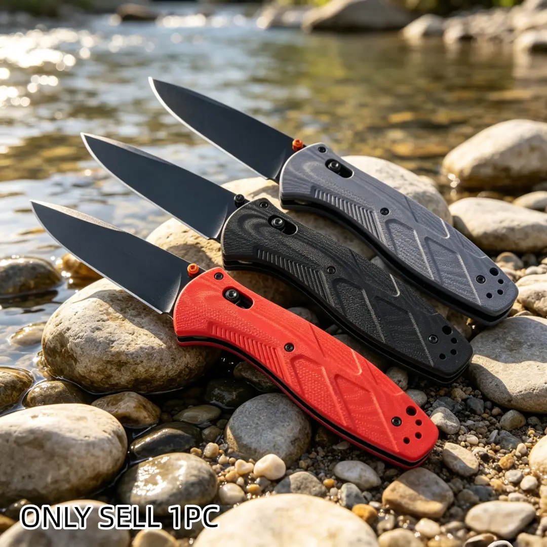 1pc 581 Folding Knife, Non-Slip Handle, Lightweight Edc Pocket Knife, Fruit Knife, Camping Travel Hiking, High Hardness Blade, Men's Gift