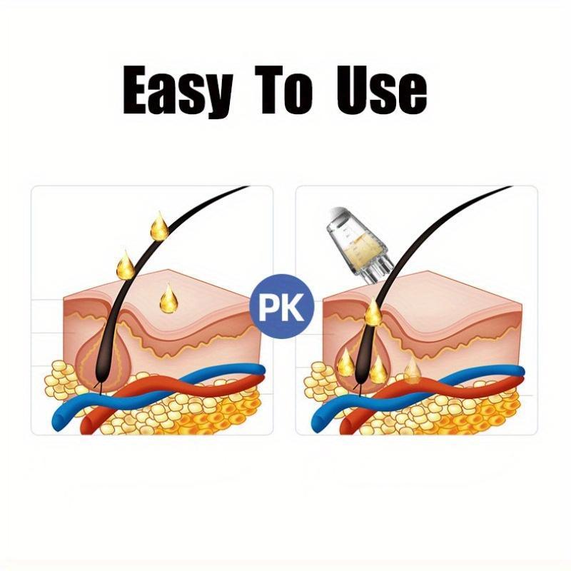 Scalp Applicator Head, Essential Oil Ball Applicator Massage Comb, Hair Growth Solid Hair Guide Comb, Scalp Stimulator, Heatless Styling Tool for Home & Salon Use