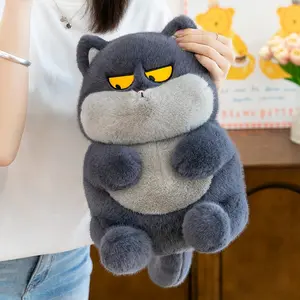 Cute Plush Cat Toy, Soft Stuffed Animal, Large Eye Design, Unisex Birthday Gift, Fluffy Small Cat Doll, Adorable Pet Companion