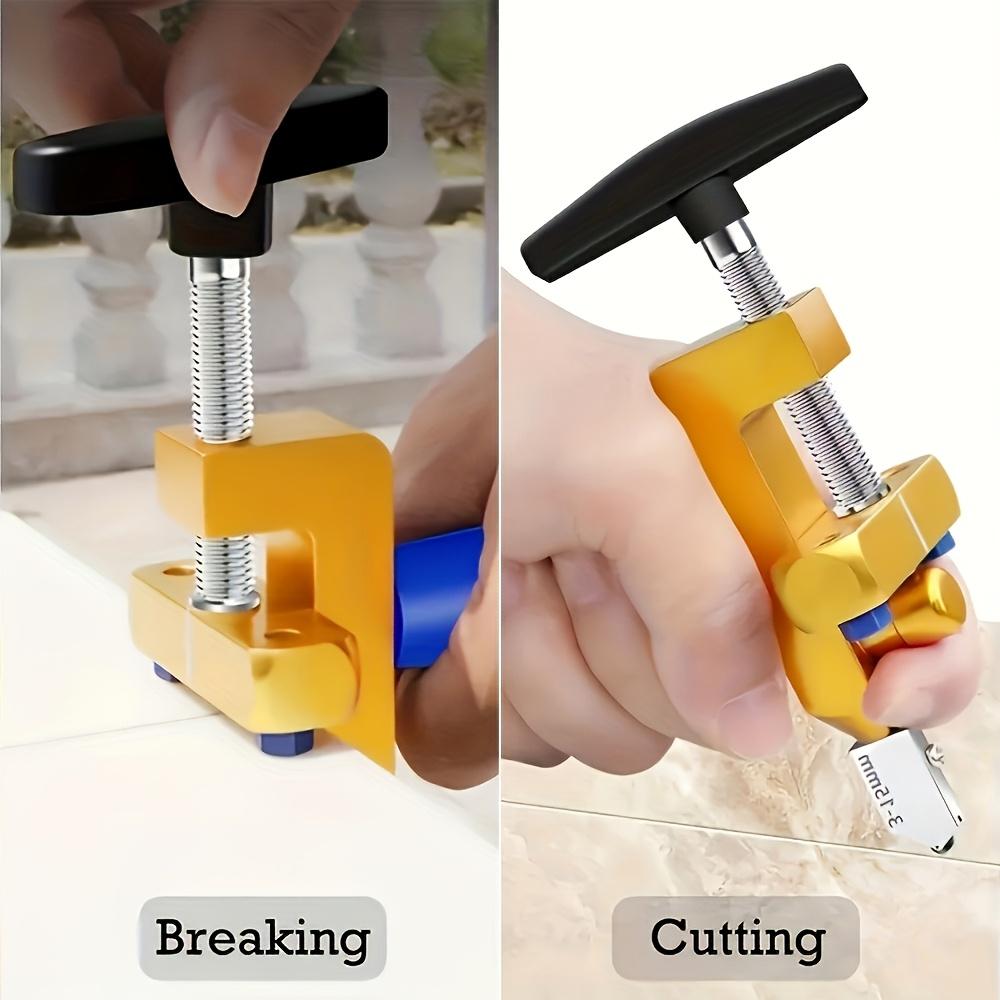 2-in-1 Glass Tile Cutter, All-in-one Glass Knife Brick Cutter, Tile Opener, Diamond Roller Glass Cutter, Sliding Glass Tile Cutter, Portable Building Cutting Tool Birthday Gift Christmas Halloween New Year's Gifts, Gift for Friends! Easter Gift