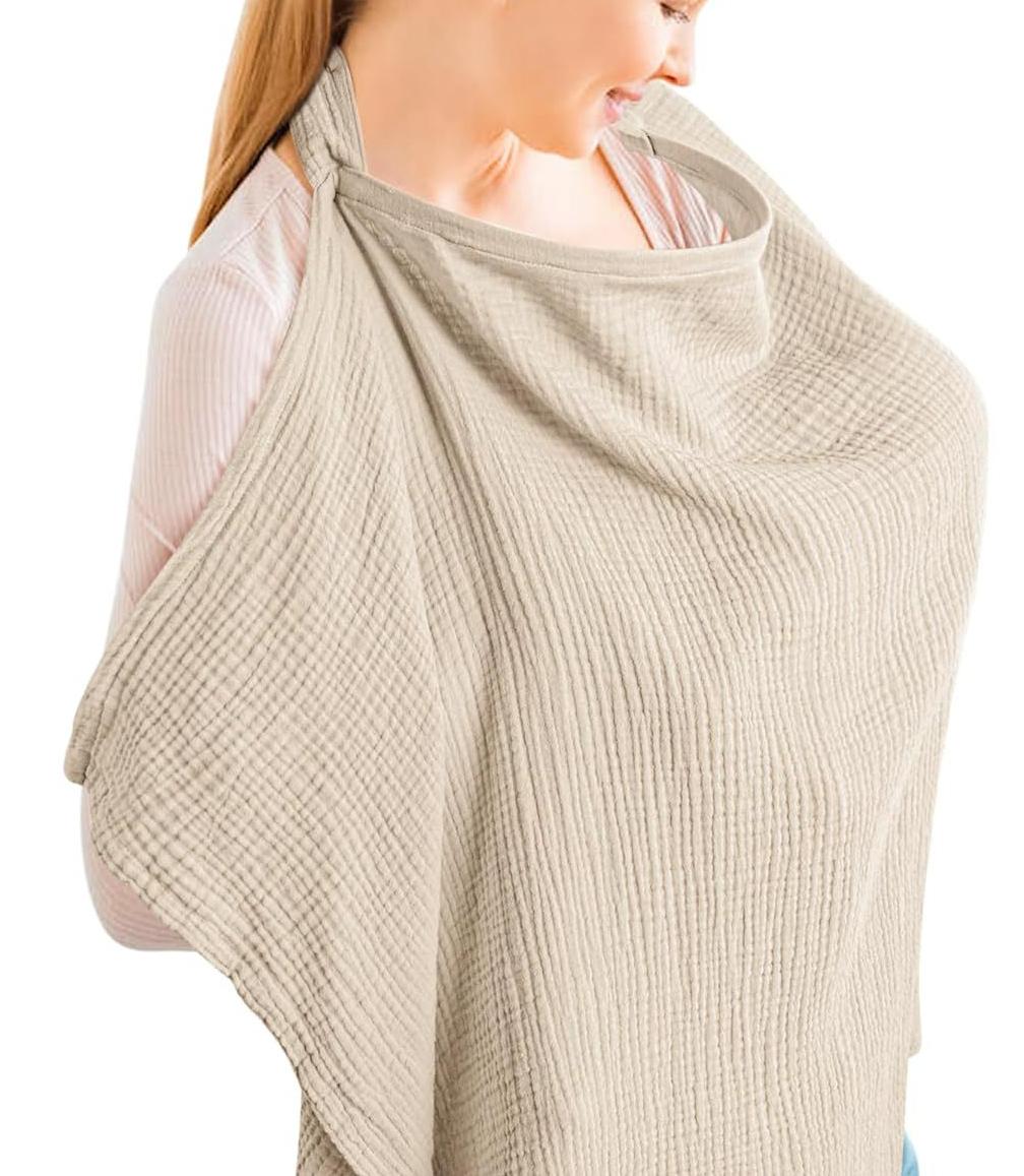 Adjustable Nursing Cover!Breathable Cotton for Discreet Feeding 🤱