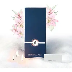 Pearled Candle 18 Oz - Lazy Lulu Tropical Hawaiian Scented Non  Luxury Long Lasting  Wax Sand Candles up to 120 Hours - Refillable  Candle Sand with 30 Wicks