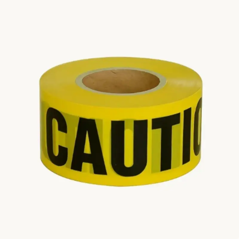 Plastic Warning Tape, Durable & Visible Safety Label for Halloween Parties & Workplaces, Easy Installation, Non-Fading Design