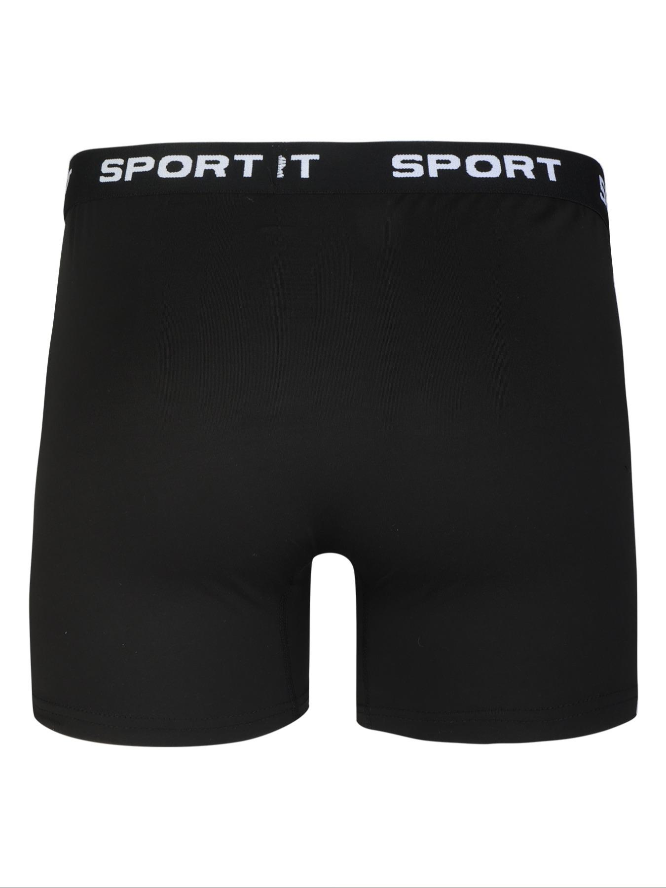 Men's Solid Color / Letter Tape Stretchy Boxer Briefs, Casual Comfy Slim Fit Breathable Moisture Absorption Opening Crotch Underwear for Daily Wear, Mens Underwear for All Seasons, Undergarments, Athleisure Menswear, Underwear Boxer Briefs