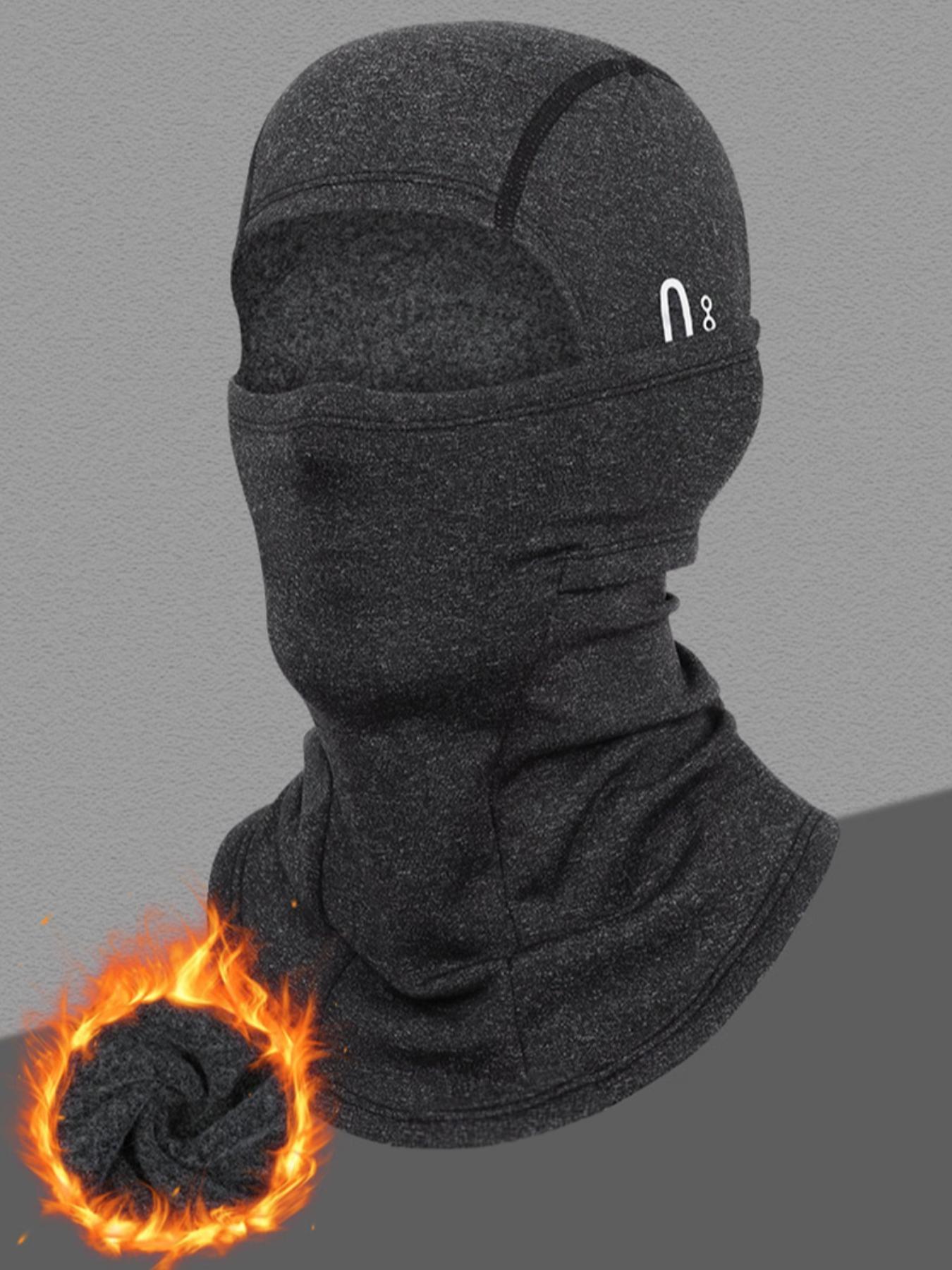 Unisex Winter Warm Face Mask Hoodie, Full-Face Windproof Fleece Ski Hat, Eyeglass Hole Motorcycle Cap, Outdoor Neck Warmer, Thermal Ski Mask, Full Balaclava