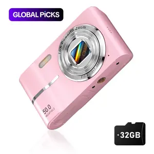 FHD 1080P Digital Camera with SD Card, 16X Digital Zoom Camera, Portable Mini Camera for Teenagers Students Boys Girls, Point and Shoot Camera for Gifts, Tech Gadgets, Gift