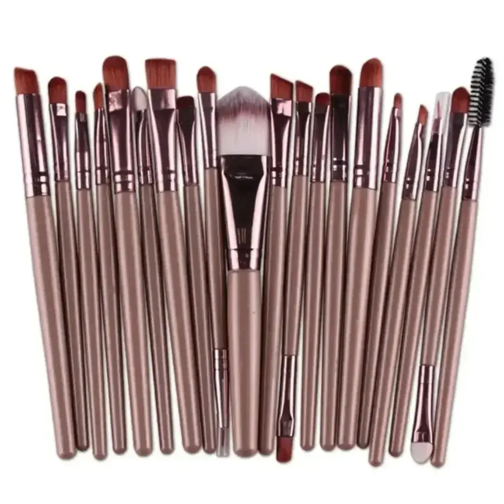 20 Piece Eyeshadow Brush Set, Brush Kit, Complete Eye Makeup Tools, Best Selling Neutral Eyeliner Brushes, Beauty Essentials for Perfect Looks