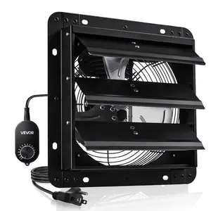 VEVOR 36 inch Shutter Exhaust Fan, Wall Mounted Attic Vent Fan with 11000 CFM Airflow, AC Motor, Heavy - duty Steel Construction, Low Noise for Shed, Garage, Greenhouse Ventilation Cooling, Silver