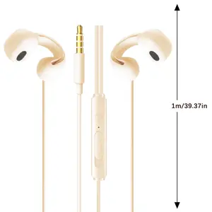 Wired Open Ear Headphones Earclip Air Conduction Music Earbuds Gaming Headset Earphones with Lavalier Microphone 3.5mm/Type-C