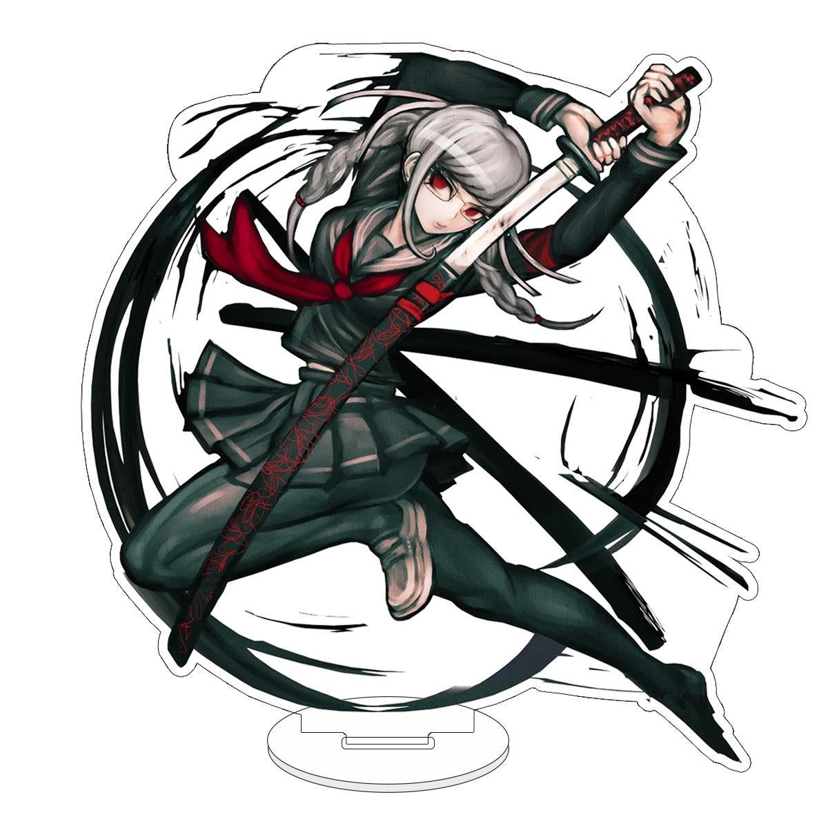 （Free shipping）Anime Game Danganronpa Figure Nagito Komaeda Kirigiri Kyouko Togami Byakuya Cosplay Acrylic Stand Model Prop Fans Birthday Gifts