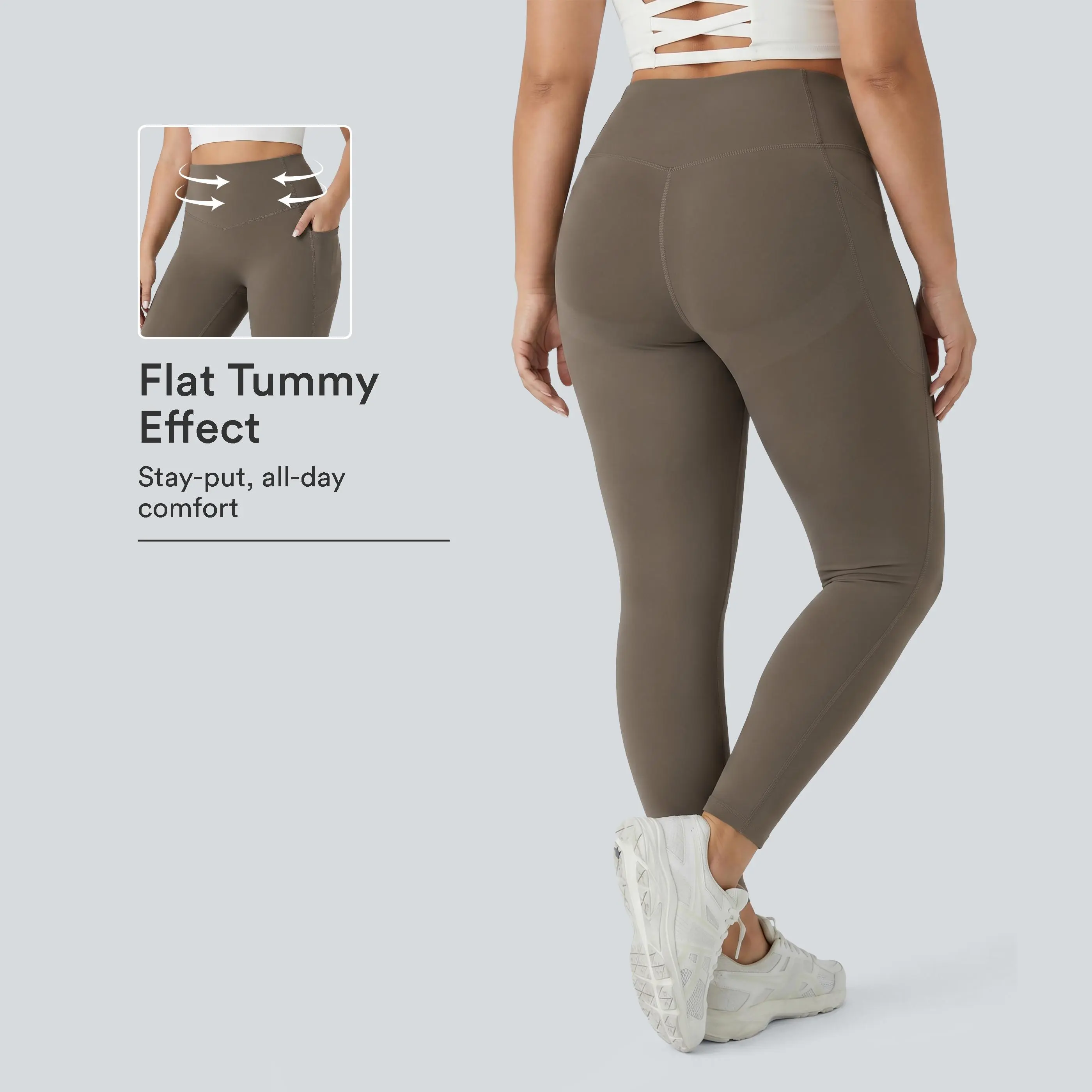 Halara Plus Size Halara UltraSculpt™ High Waisted Butt Lifting Tummy Control Shaping Training Leggings with Pockets