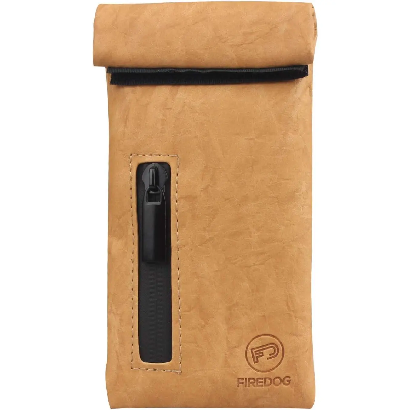 Smell Proof Bags, PU Leather Odor Proof Pouch for Tested 3"x6" Small Travel Storage Pocket (Brown)