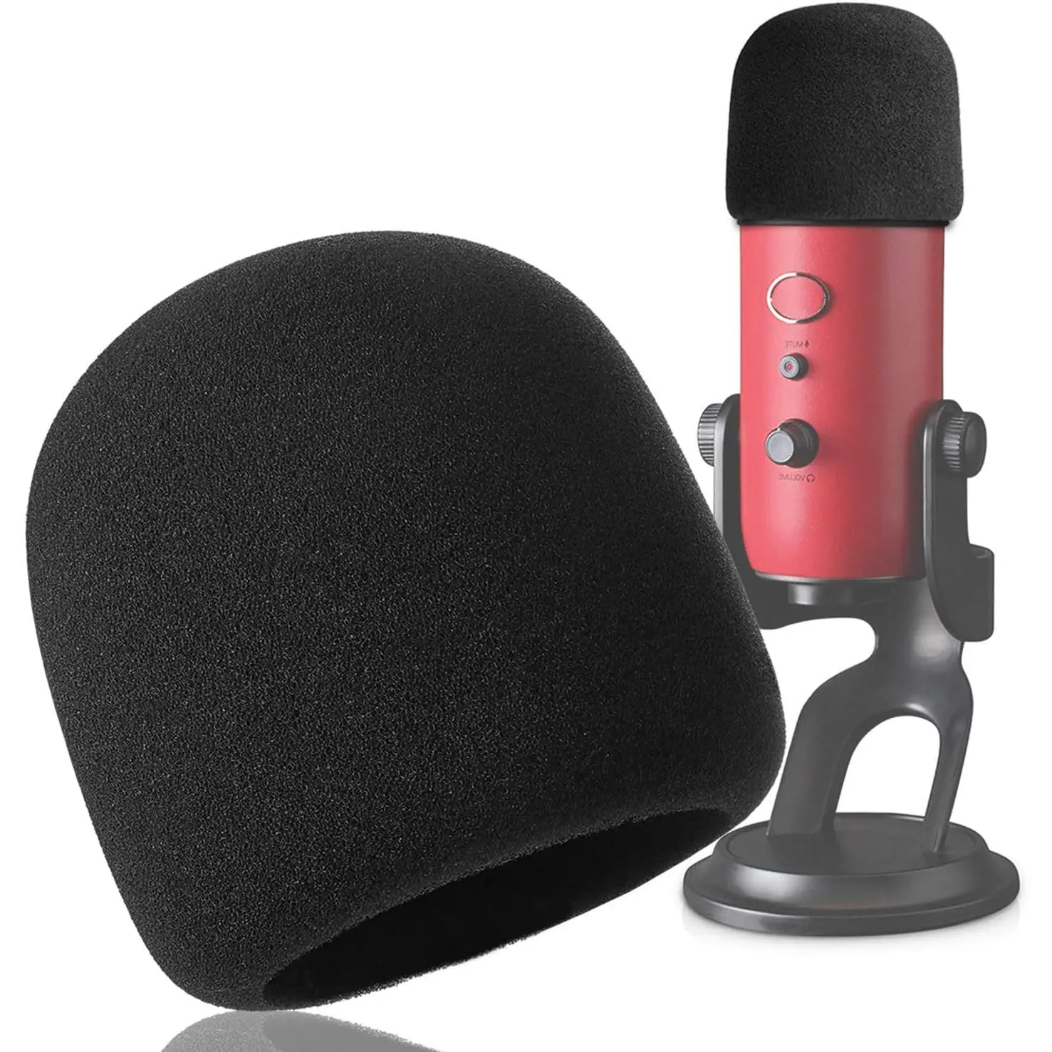 Pop Filter for Blue ,  Pro Condenser Microphones, Blue  Mic Cover  Microphone Windscreen Improve Sound Quality (Black)