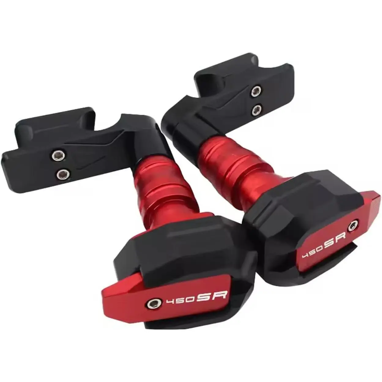 Motorcycle Frame Sliders Falling Anti Crash Guard Protector Fit for CFMOTO 450SS 450SR 450NK CF MOTO 450 SS, CNC T6061 Aluminum Bodywork Frame Safeguard Accessories (Red)