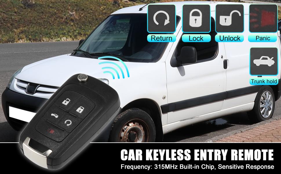 315MHz 46 Chip OHT01060512 Replacement Keyless Entry Remote Car Key Fob for Chevy Camaro Cruze Sonic Malibu Equino for GMC Terrain for Buick Regal Lacrosse 11-16 5 Buttons
